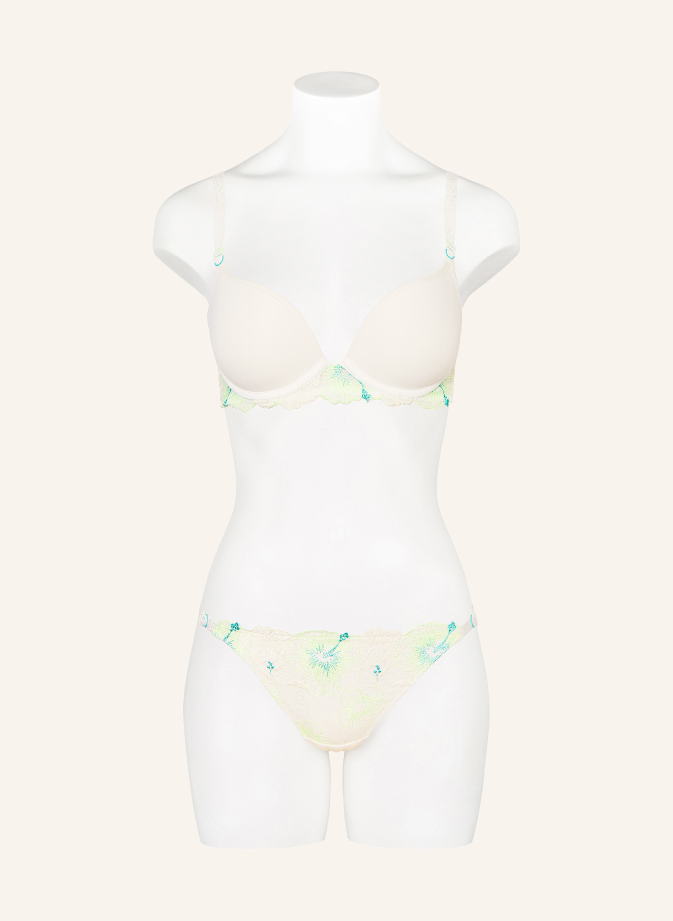 CHANTELLE Thong DAYDREAM: ECRU / LIGHT GREEN
