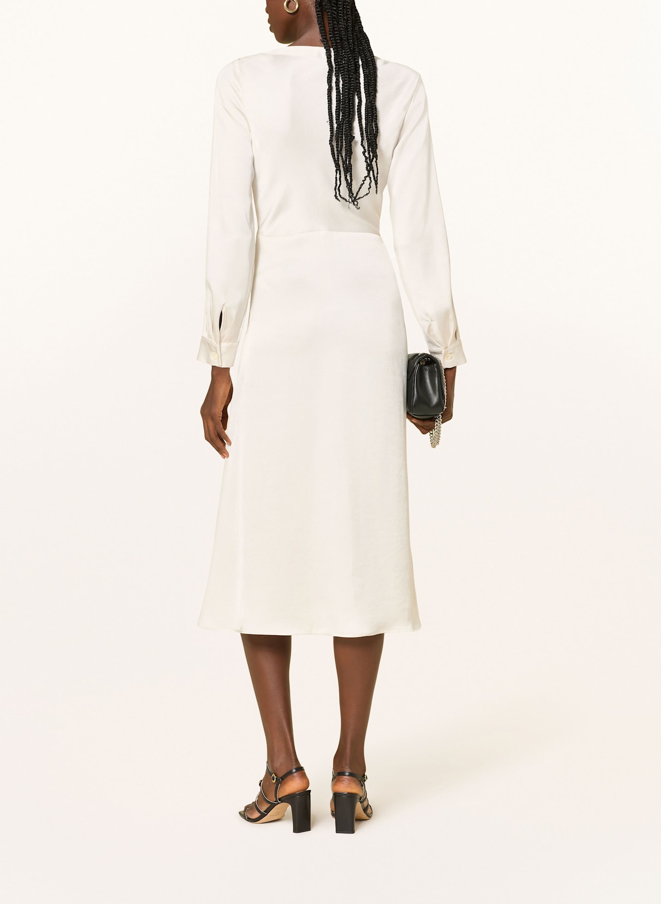 CLAUDIE PIERLOT Satinkleid: CREME