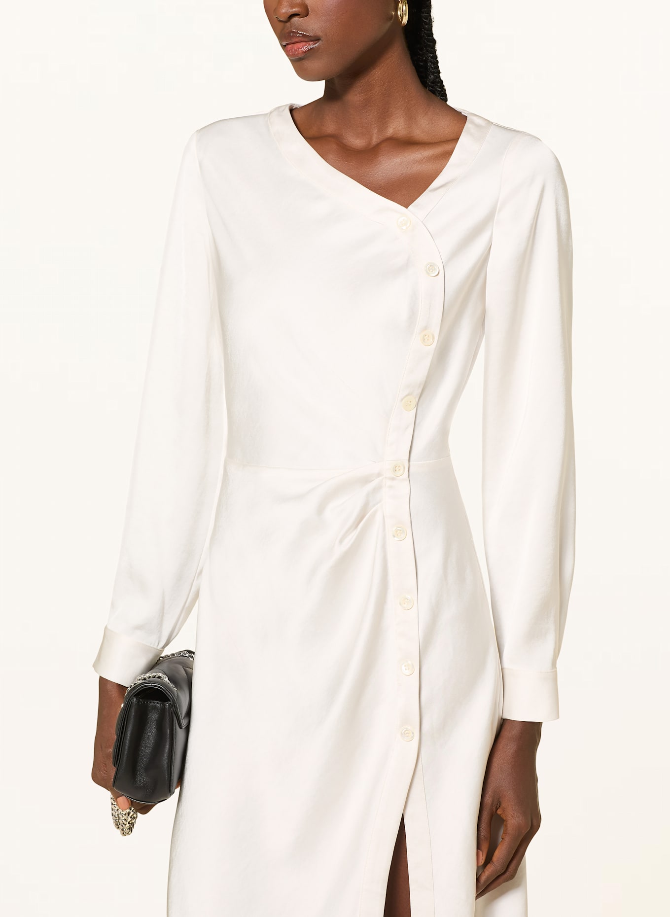 CLAUDIE PIERLOT Satinkleid: CREME