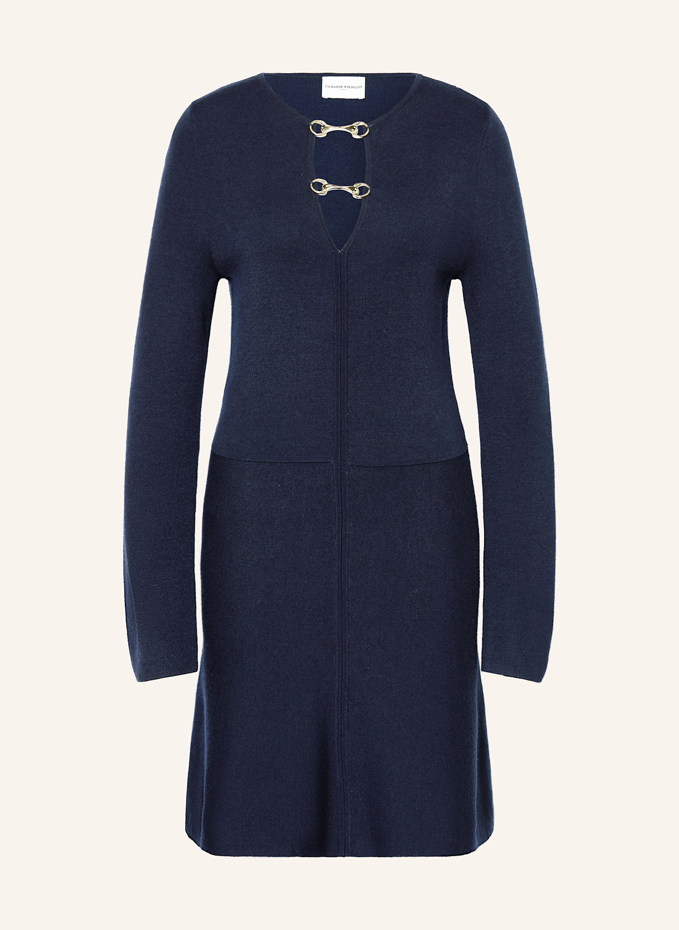 CLAUDIE PIERLOT Strickkleid: DUNKELBLAU