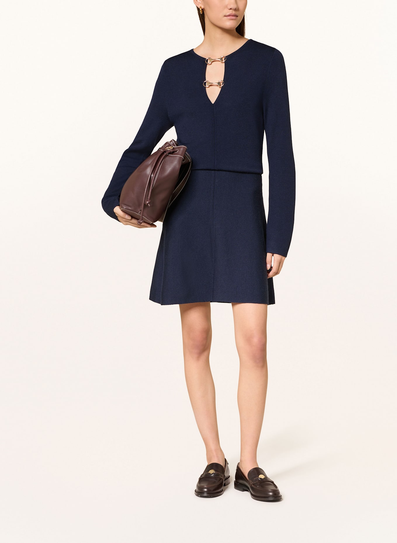 CLAUDIE PIERLOT Strickkleid: DUNKELBLAU