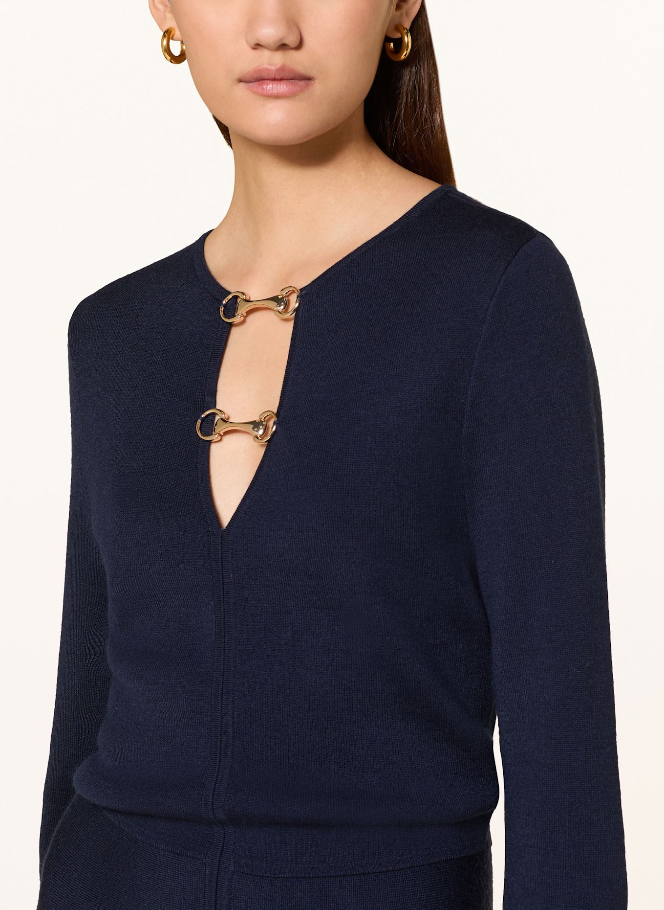 CLAUDIE PIERLOT Strickkleid: DUNKELBLAU