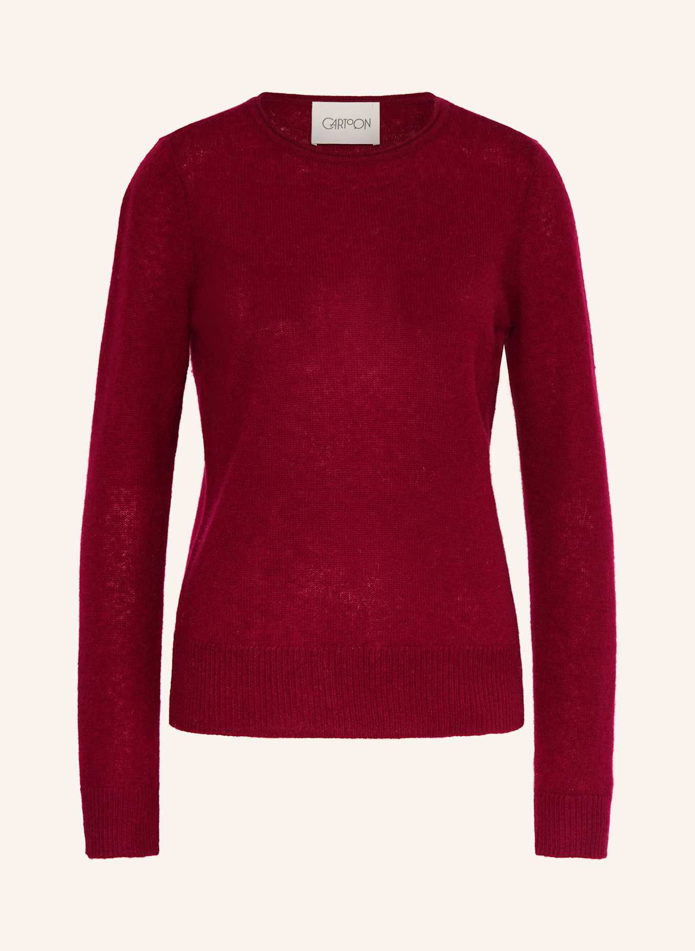 CARTOON Cashmere-Pullover: DUNKELROT