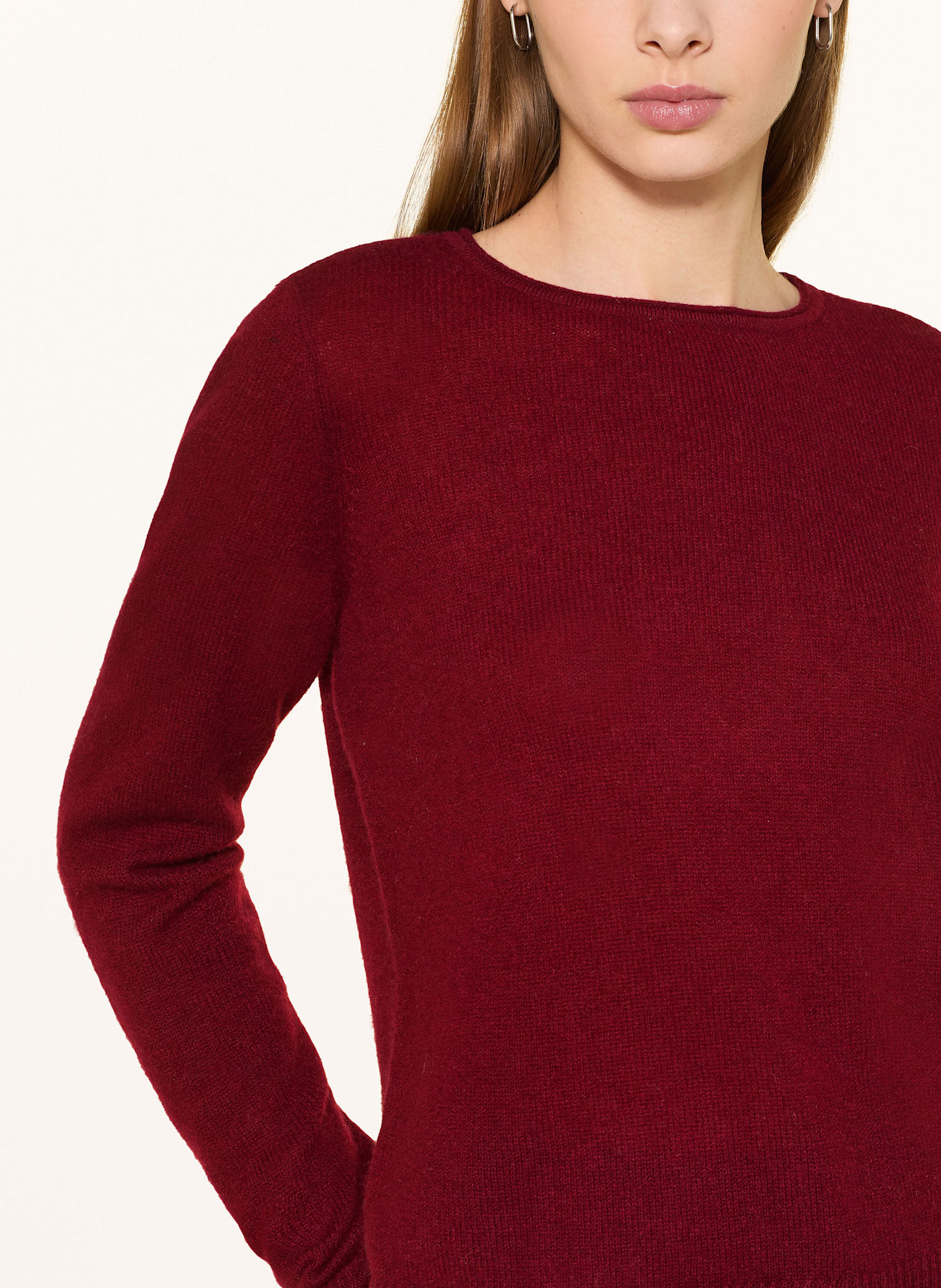 CARTOON Cashmere-Pullover: DUNKELROT