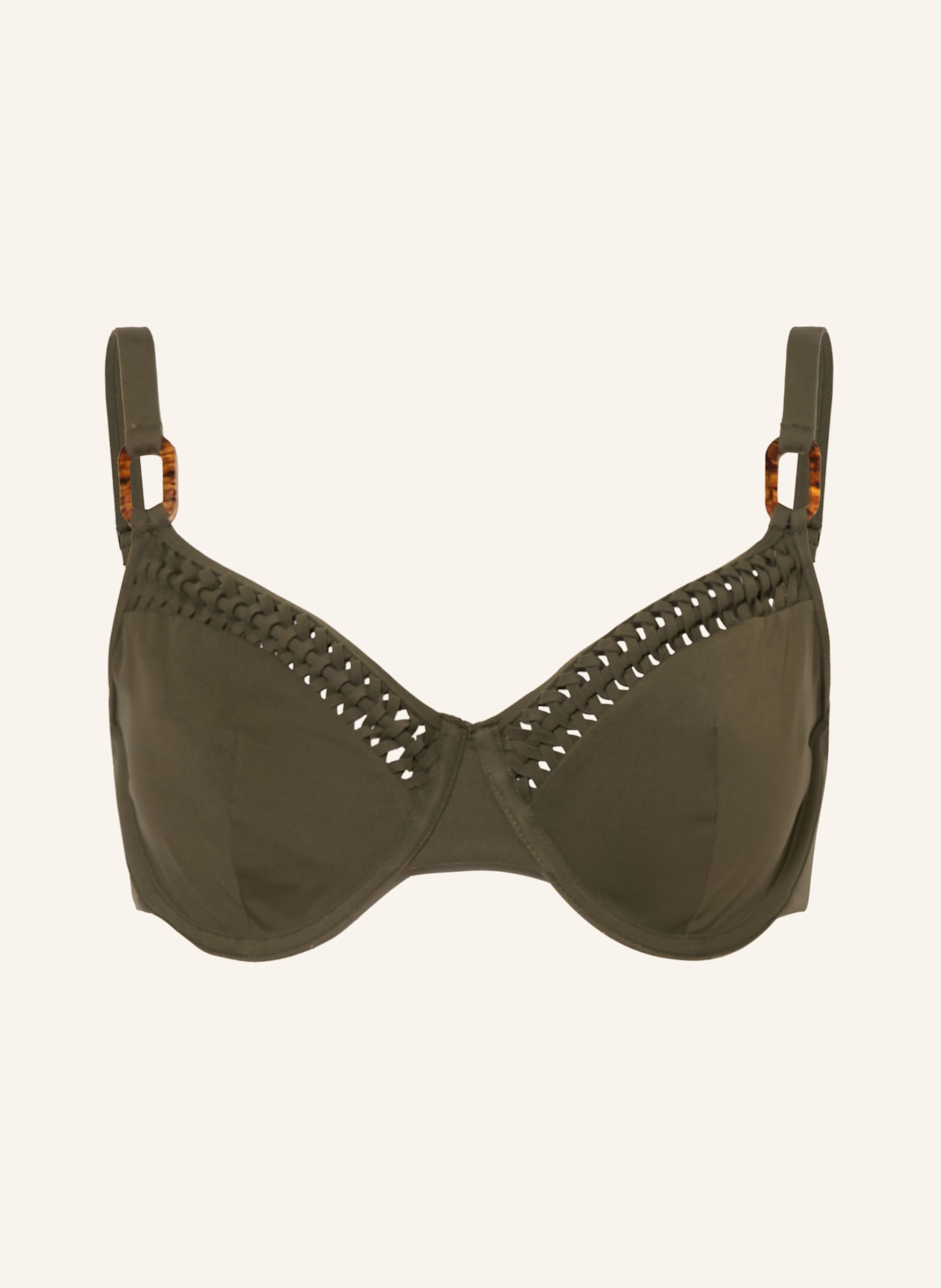 CHANTELLE SERENITA underwired bikini top: KHAKI