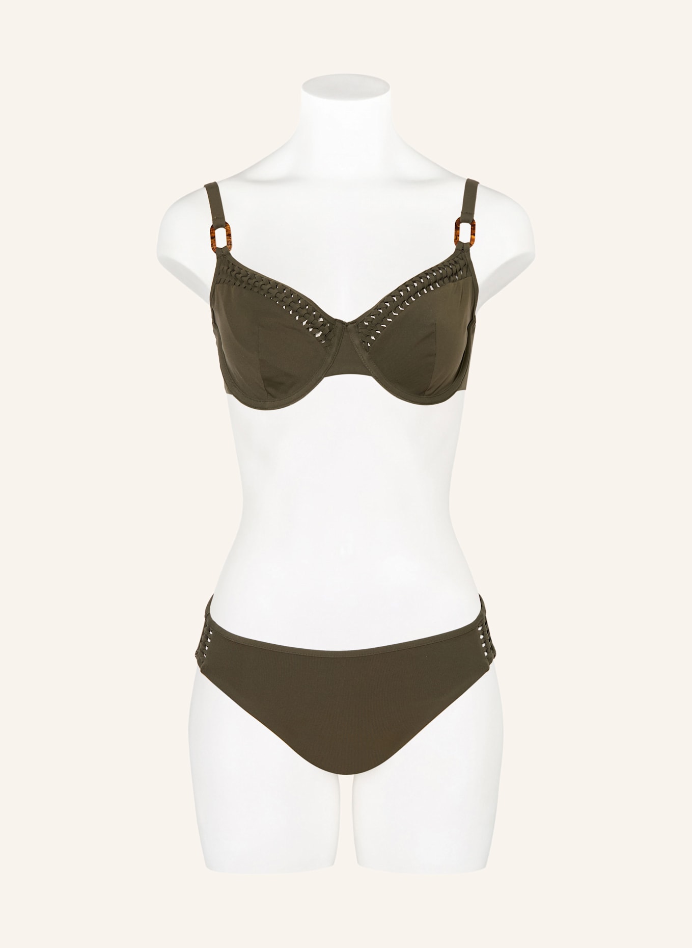 CHANTELLE SERENITA underwired bikini top: KHAKI