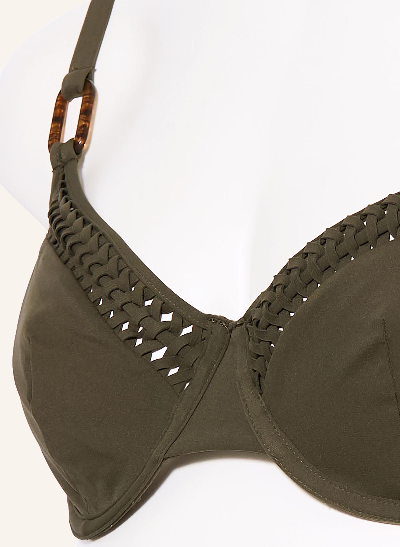 CHANTELLE SERENITA underwired bikini top: KHAKI