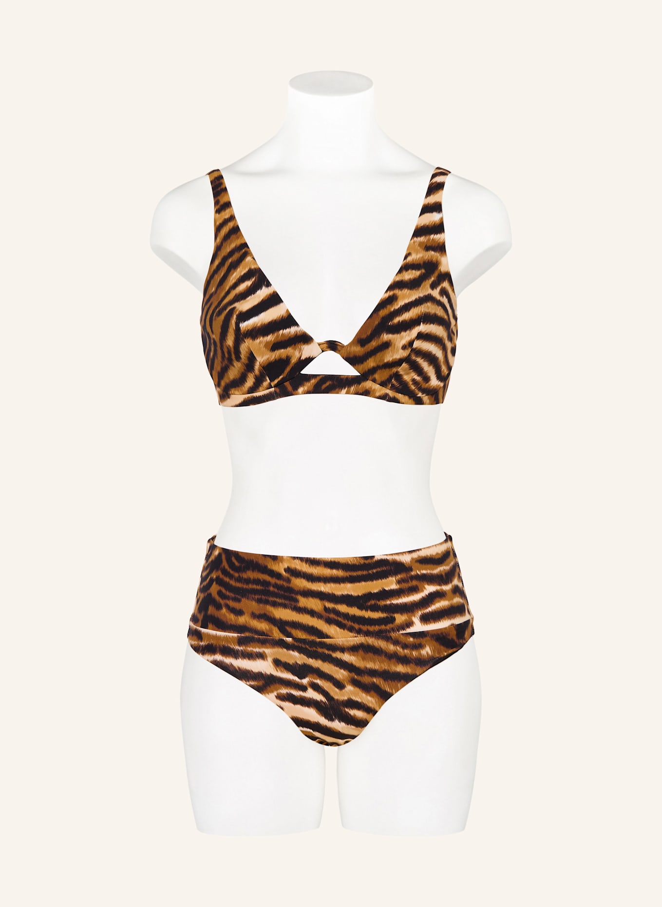 CHANTELLE High-Waist-Bikini-Hose VITA: BRAUN / DUNKELBRAUN / HELLBRAUN