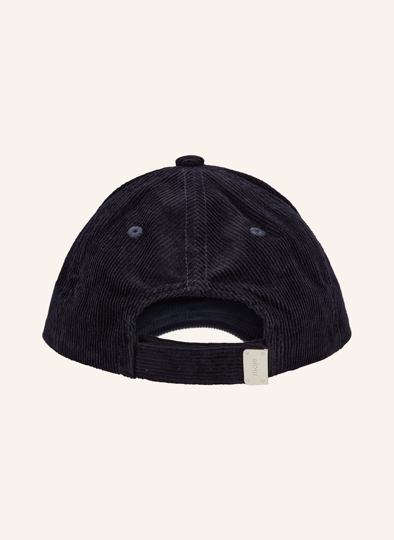 maje Czapka ze sztruksu: GRANATOWY