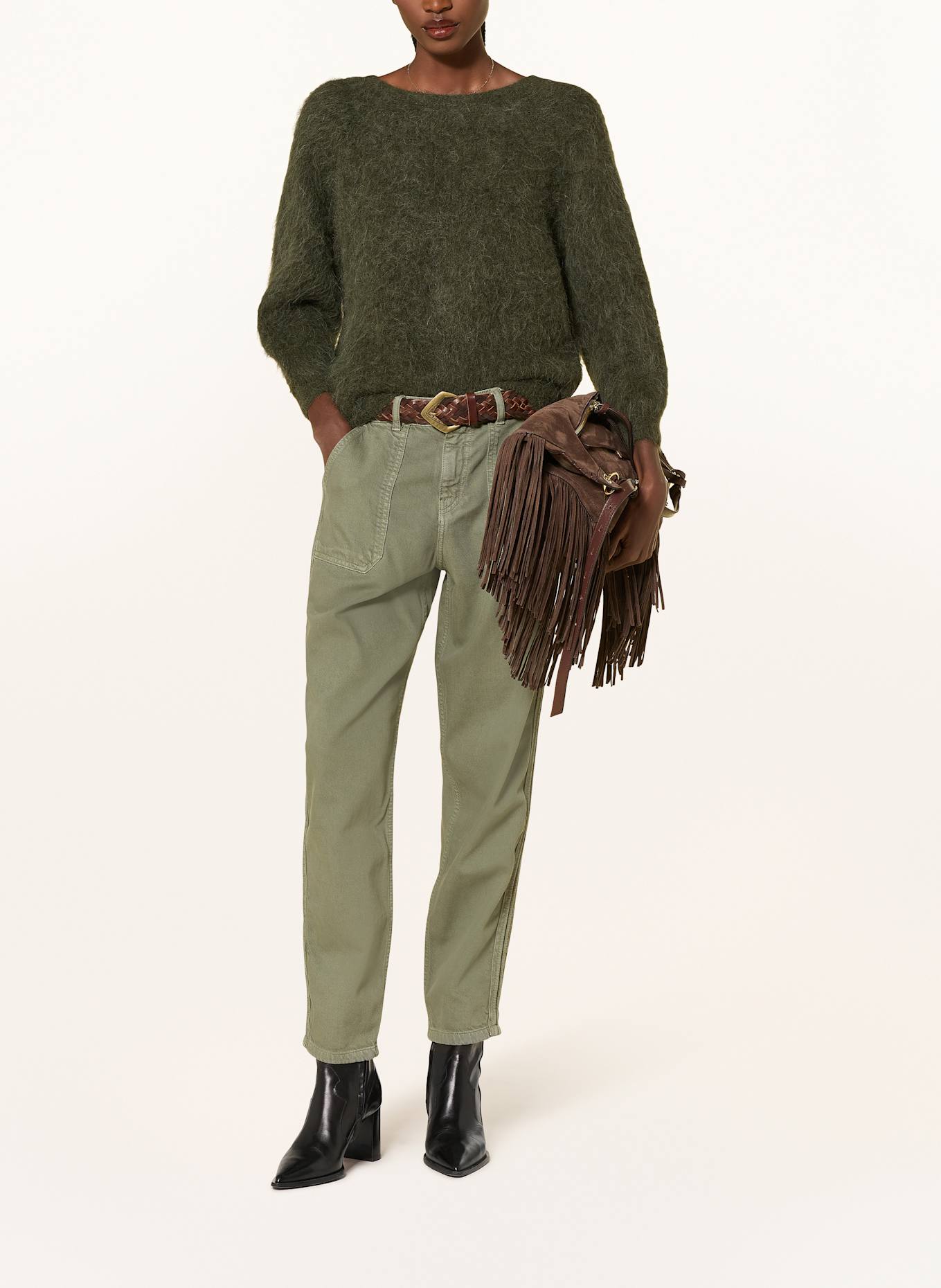 ba&sh Pullover FILL mit Alpaka: KHAKI