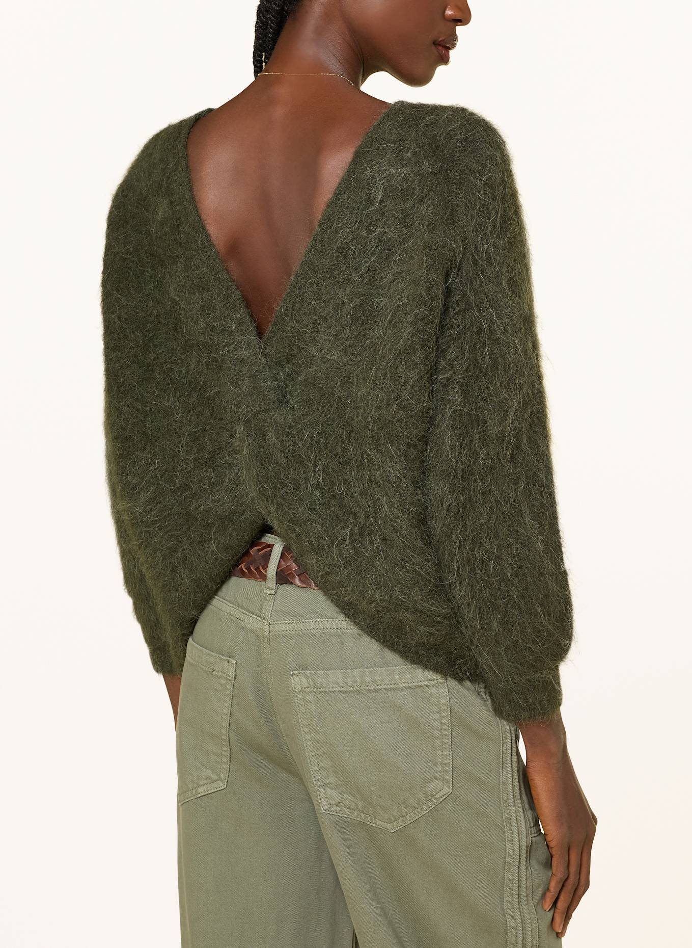 ba&sh Pullover FILL mit Alpaka: KHAKI