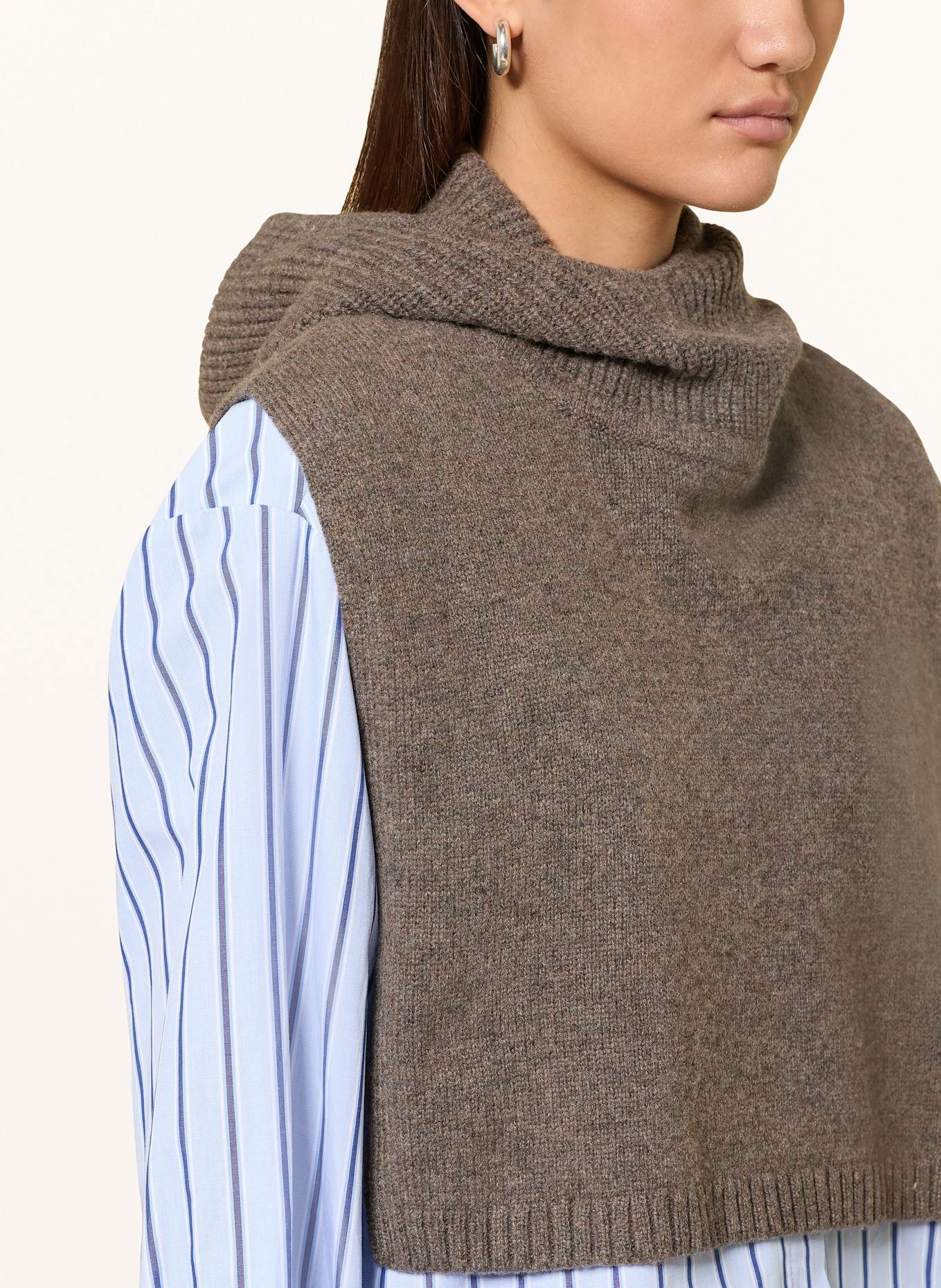 CLAUDIE PIERLOT Cape MIMANE: TAUPE