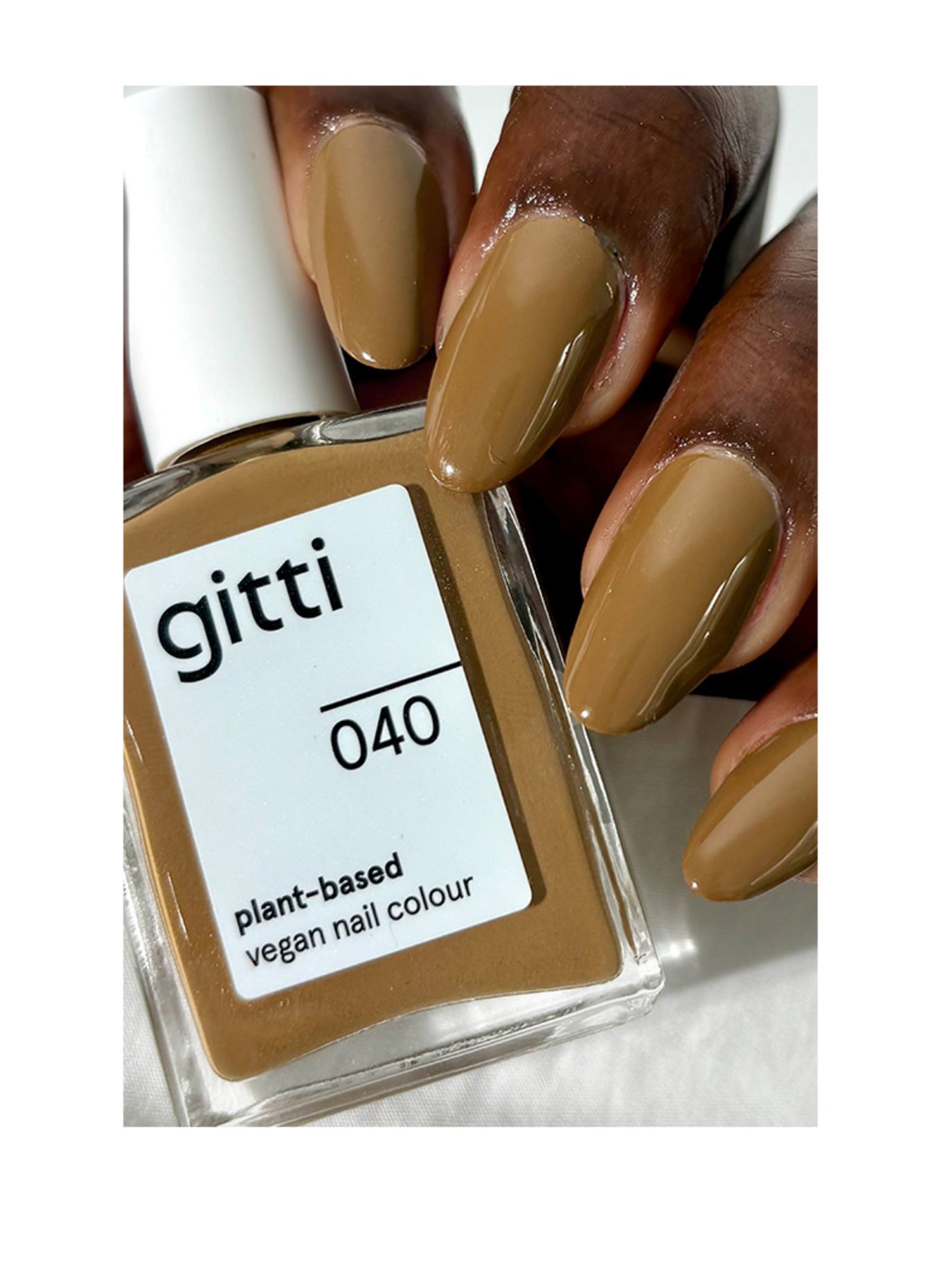 gitti PLANT-BASED VEGAN NAIL COLOUR: NO. 040 - MUSTARD LEAF