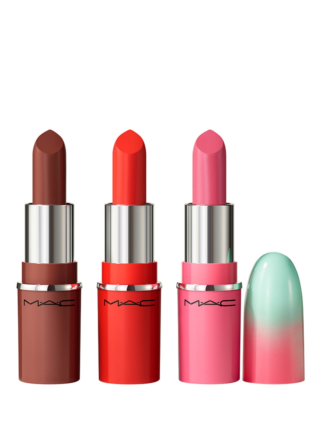 M.A.C WILDEST GLEAMS MINI LUSTREGLASS LIP TRIO