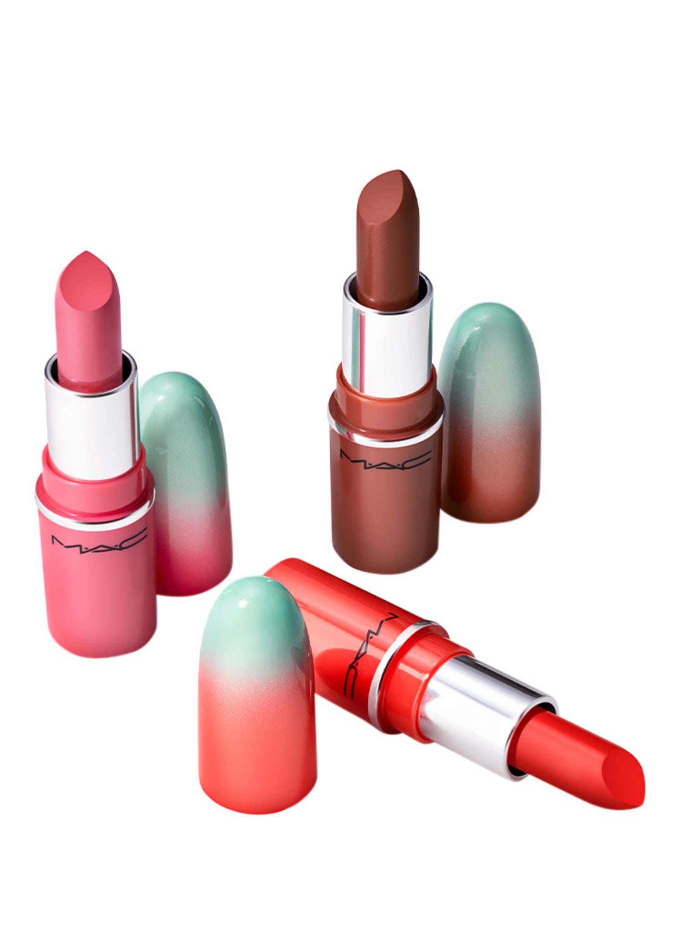 M.A.C WILDEST GLEAMS MINI LUSTREGLASS LIP TRIO