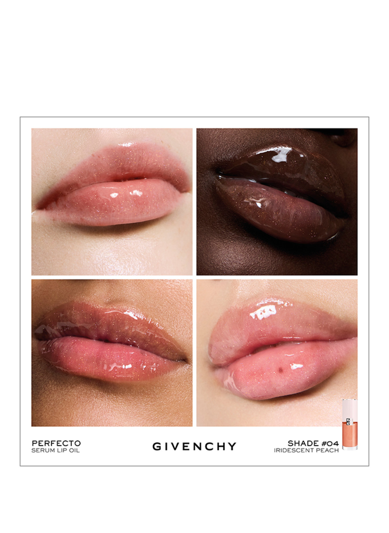 GIVENCHY PERFECTO LIP OIL SERUM: N04 - IRIDESCENT PEACH