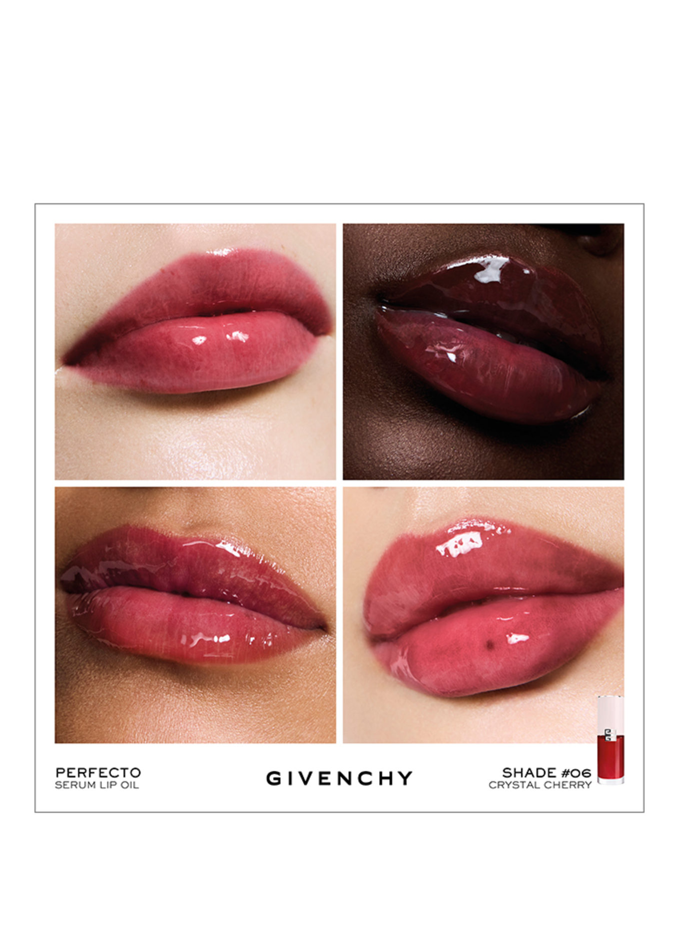 GIVENCHY PERFECTO LIP OIL SERUM: N06 - CRYSTAL CHERRY