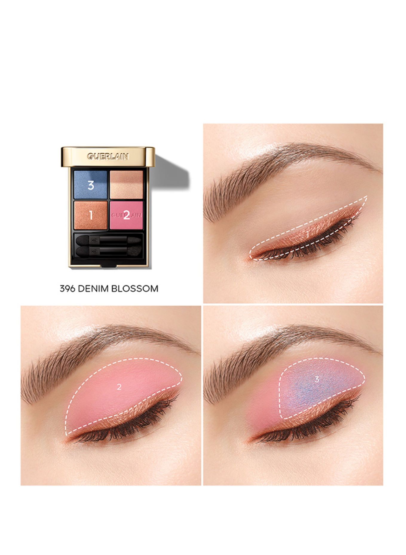 GUERLAIN OMBRES G: 396 DENIM BLOSSOM