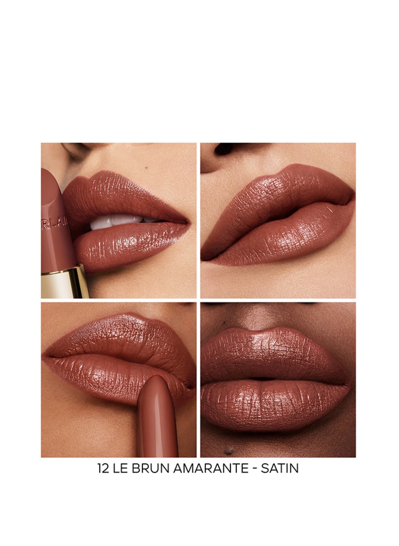 GUERLAIN ROUGE G SATIN REFILL: 12 LE BRUN AMARANTE