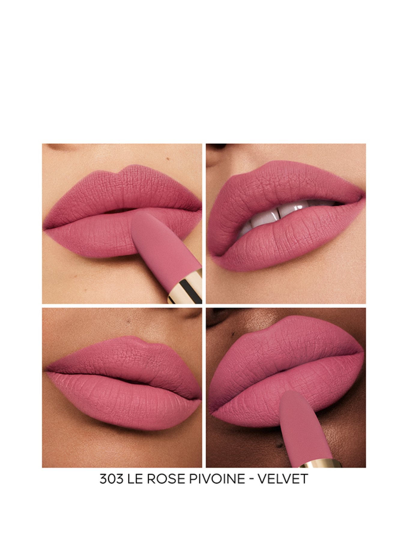 GUERLAIN ROUGE G VELVET REFILL: 303 LE ROSE RIVOINE