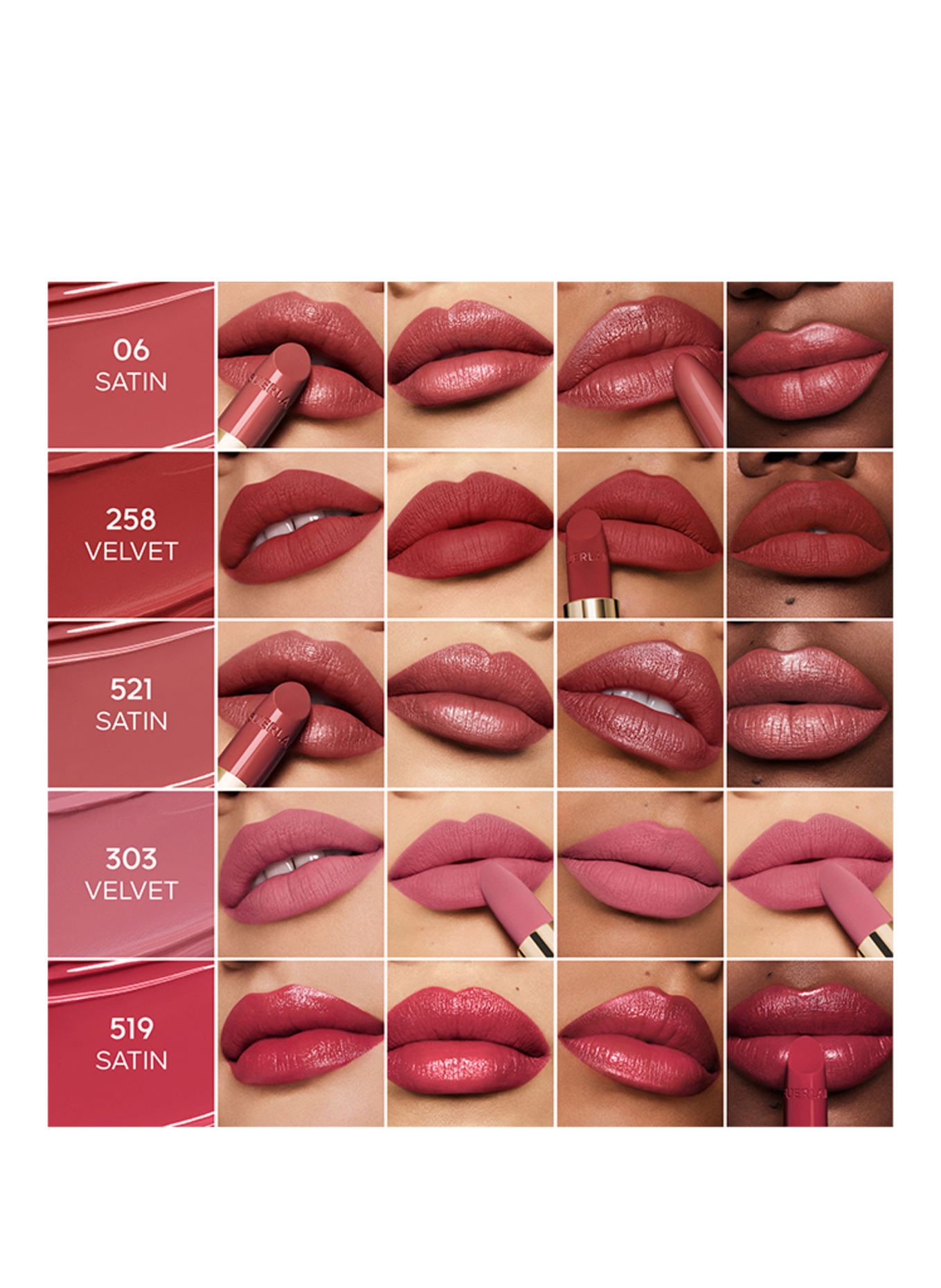 GUERLAIN ROUGE G VELVET REFILL: 303 LE ROSE RIVOINE