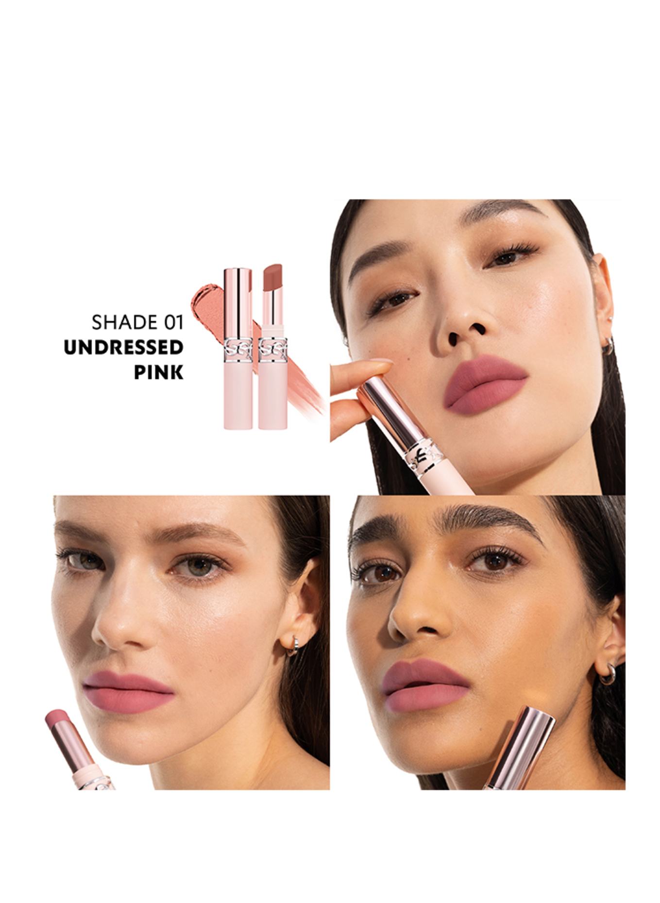 YVES SAINT LAURENT BEAUTÉ LOVENUDE LIP BLUSHER: 01 UNDRESSED PINK