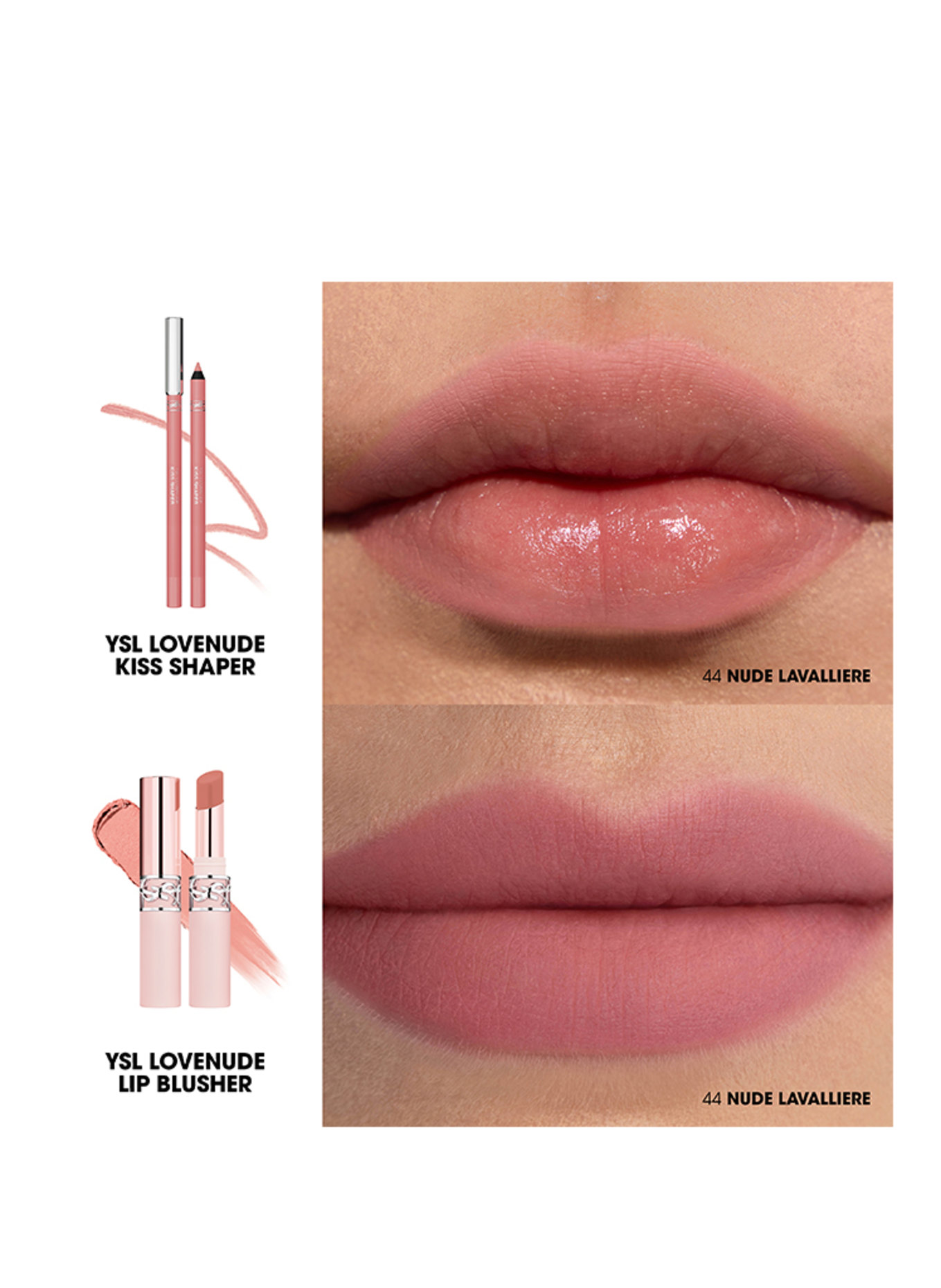 YVES SAINT LAURENT BEAUTÉ LOVENUDE LIP BLUSHER: 44  NUDE LAVALLIÈRE