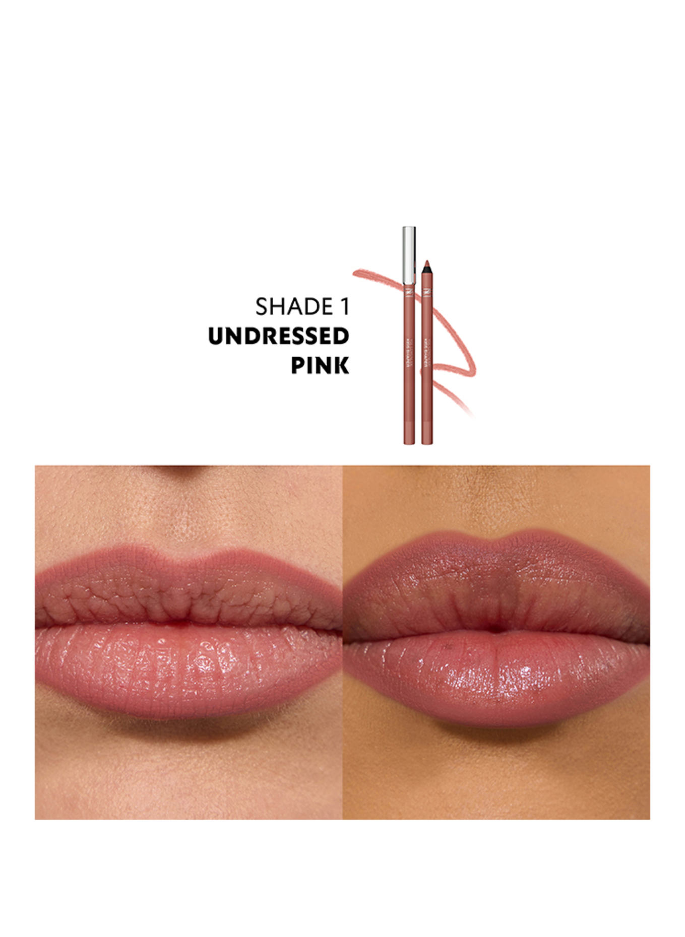 YVES SAINT LAURENT BEAUTÉ LOVENUDE KISS SHAPER: 1 UNDRESSED PINK