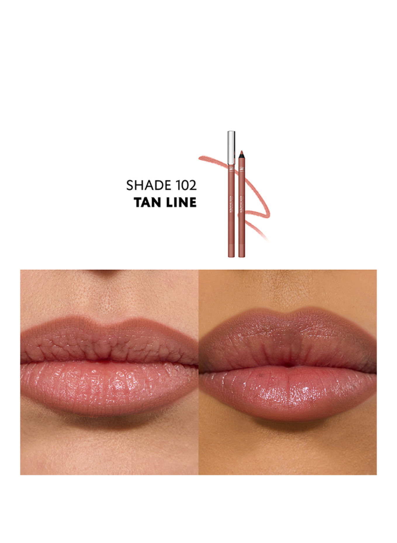 YVES SAINT LAURENT BEAUTÉ LOVENUDE KISS SHAPER: 102  TAN LINE