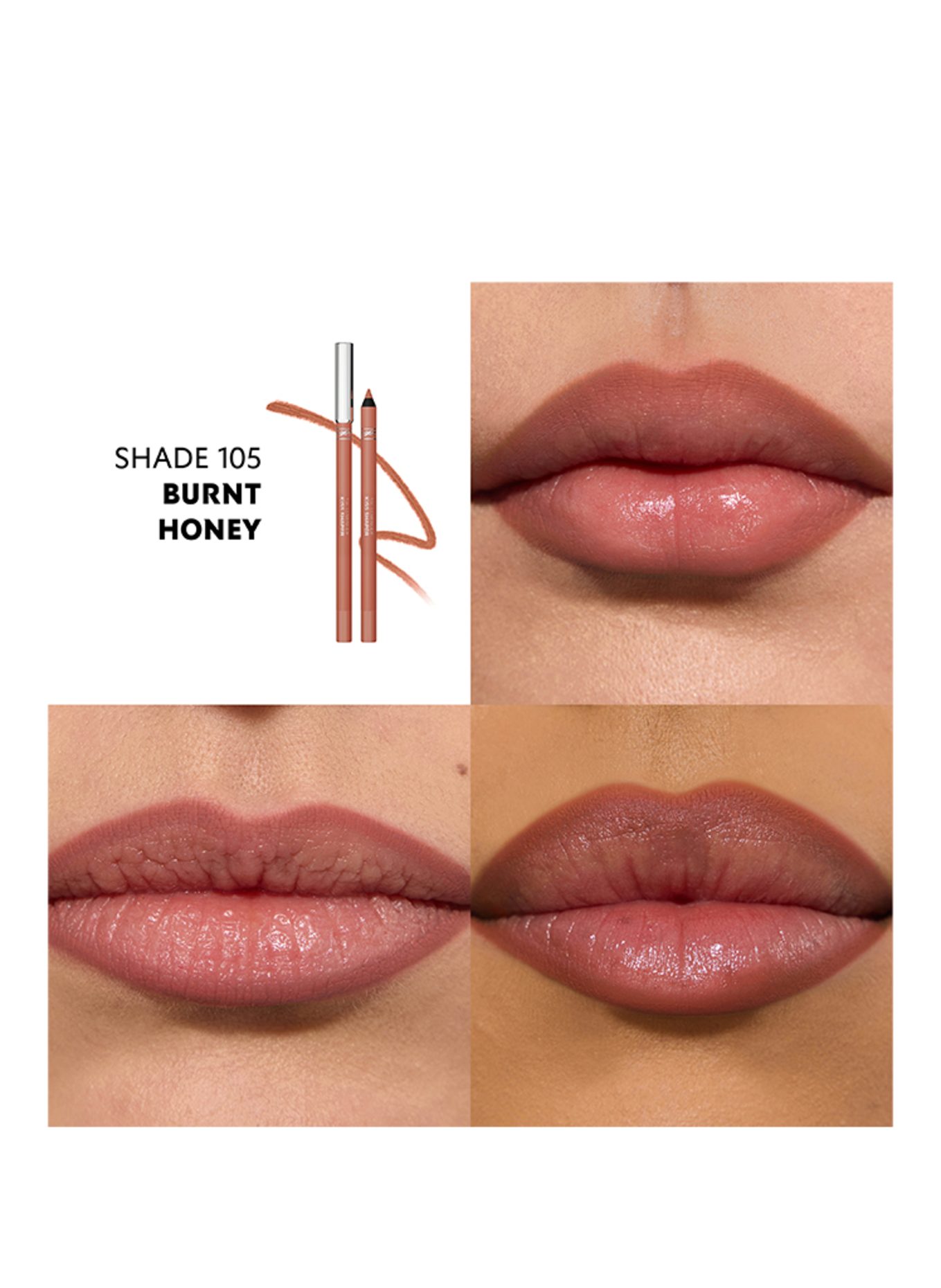 YVES SAINT LAURENT BEAUTÉ LOVENUDE KISS SHAPER: 105 BURNT HONEY