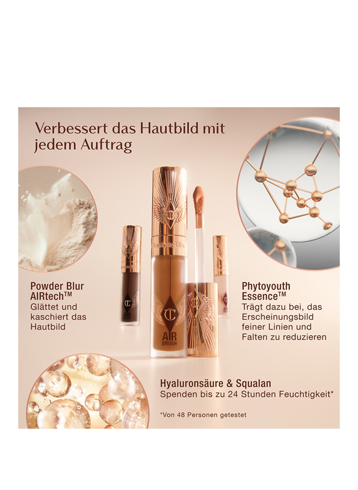 Charlotte Tilbury AIRBRUSH FLAWLESS BLUR CONCEALER: 10 TAN