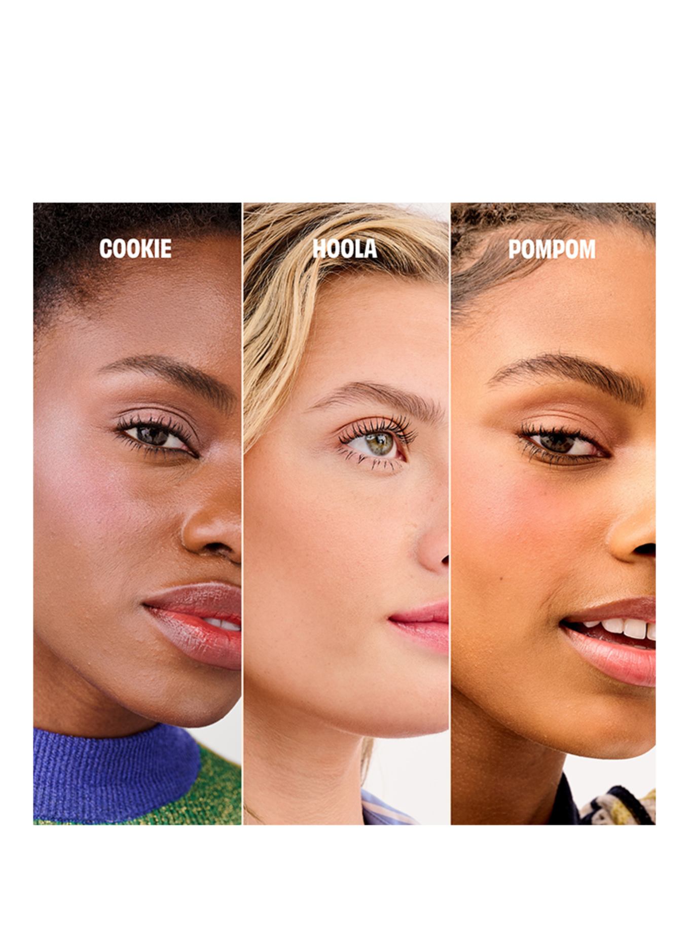 benefit CHEEK BUDS: COOKIE, HOOLA, POMPOM, SHELLIE