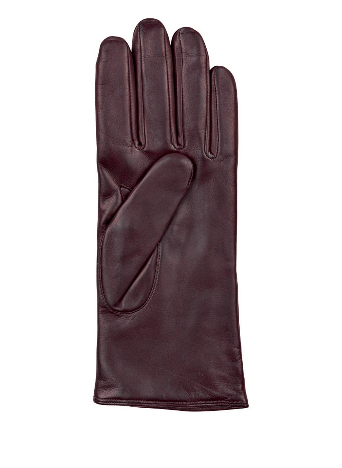 ROECKL Skórzane rękawiczki HAMBURG: BORDOWY