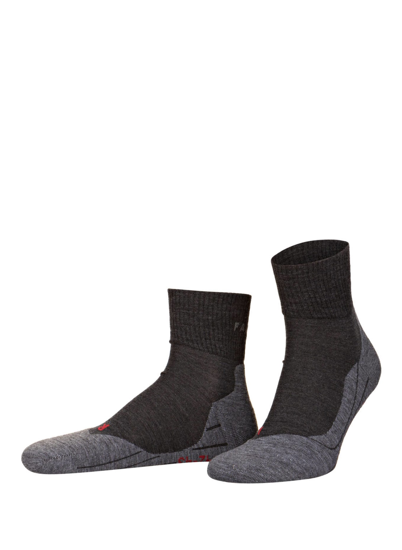 FALKE Trekking-Socken TK5 ULTRALIGHT SHORT, Farbe: 3180 ASPHALT MEL. (Bild 1)