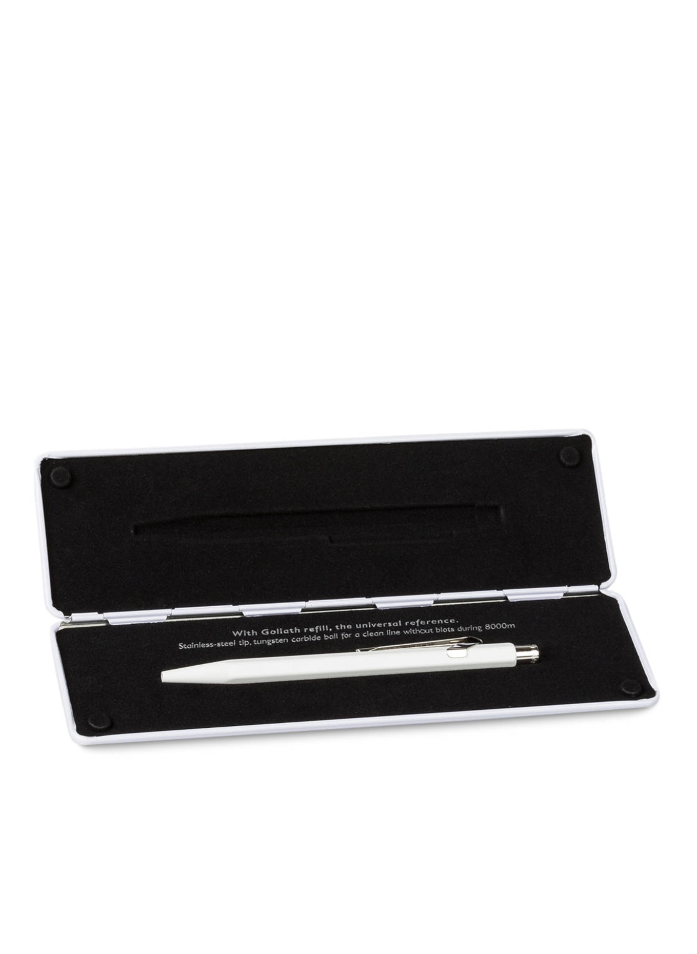 CARAN d'ACHE Retractable ballpoint pen 849 GOLDBAR, Color: WHITE (Image 3)