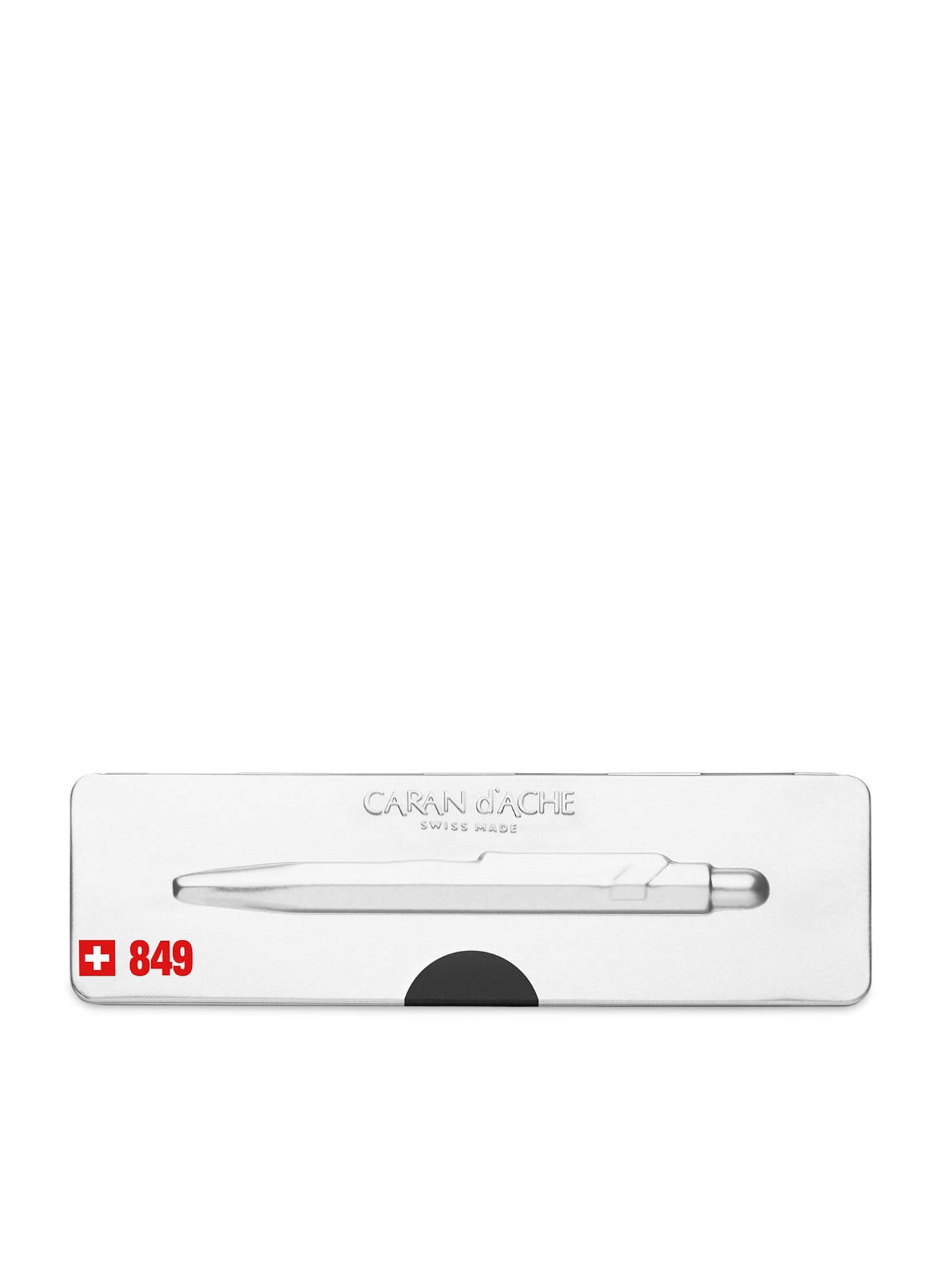 CARAN d'ACHE Retractable ballpoint pen 849 GOLDBAR, Color: BLACK (Image 2)