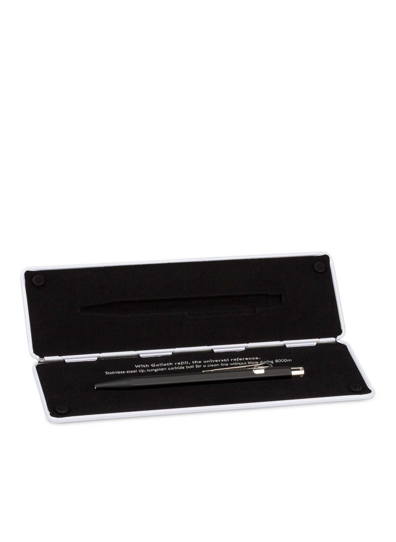 CARAN d'ACHE Retractable ballpoint pen 849 GOLDBAR, Color: BLACK (Image 3)