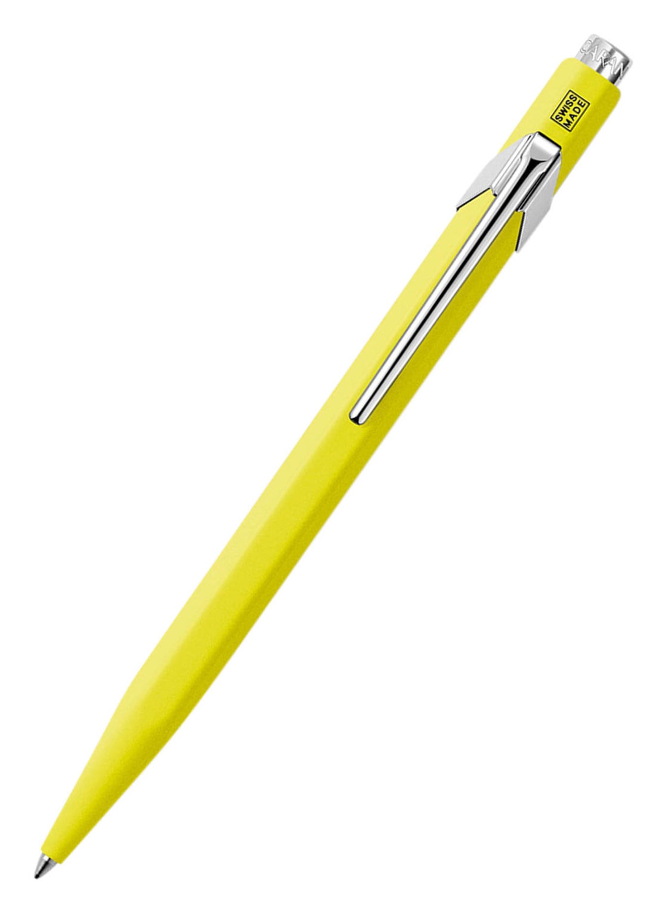 CARAN d'ACHE Retractable ballpoint pen 849 GOLDBAR, Color: NEON YELLOW (Image 1)