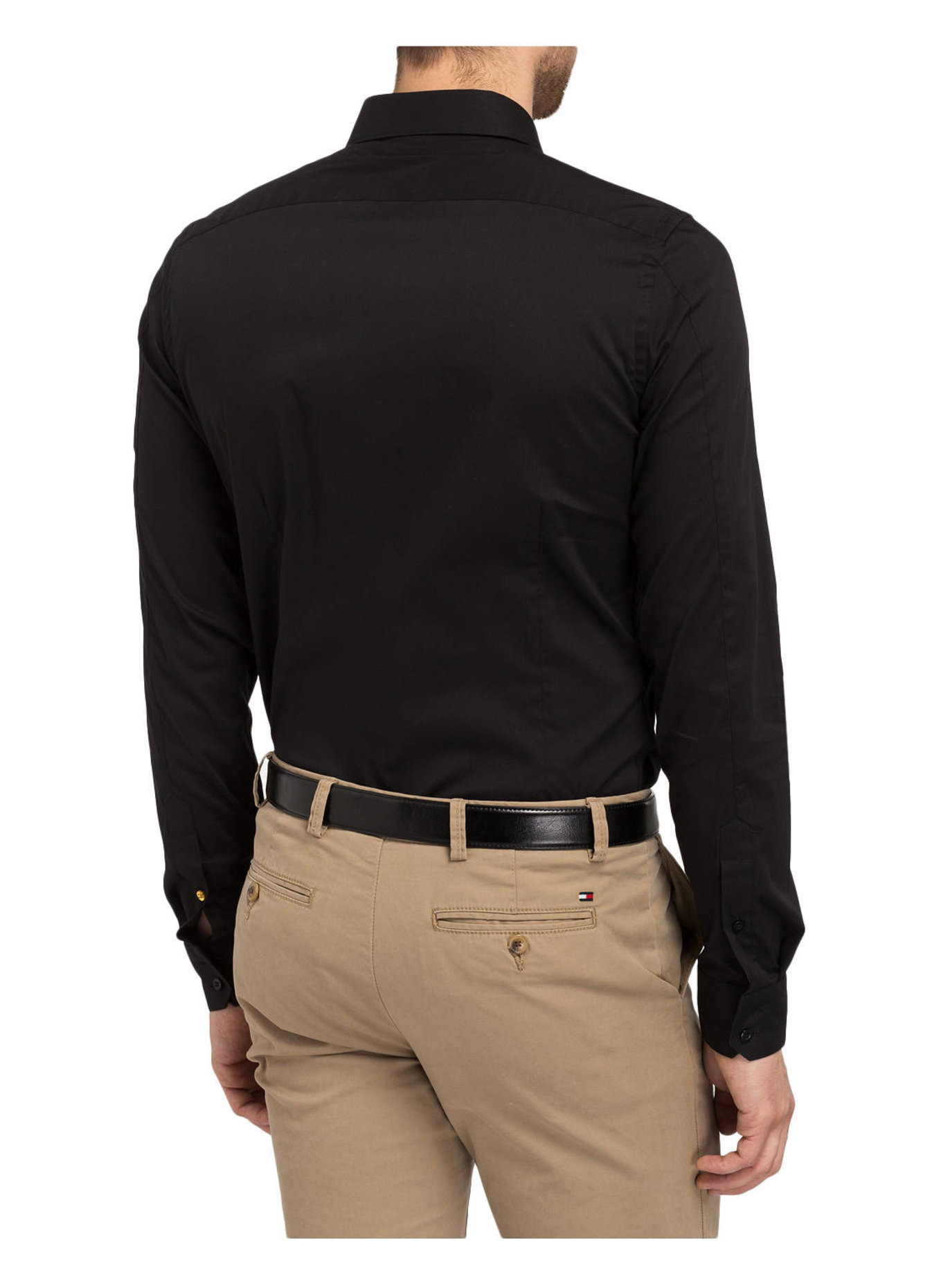 Q1 Manufaktur Hemd STEPHAN Slim Fit: SCHWARZ