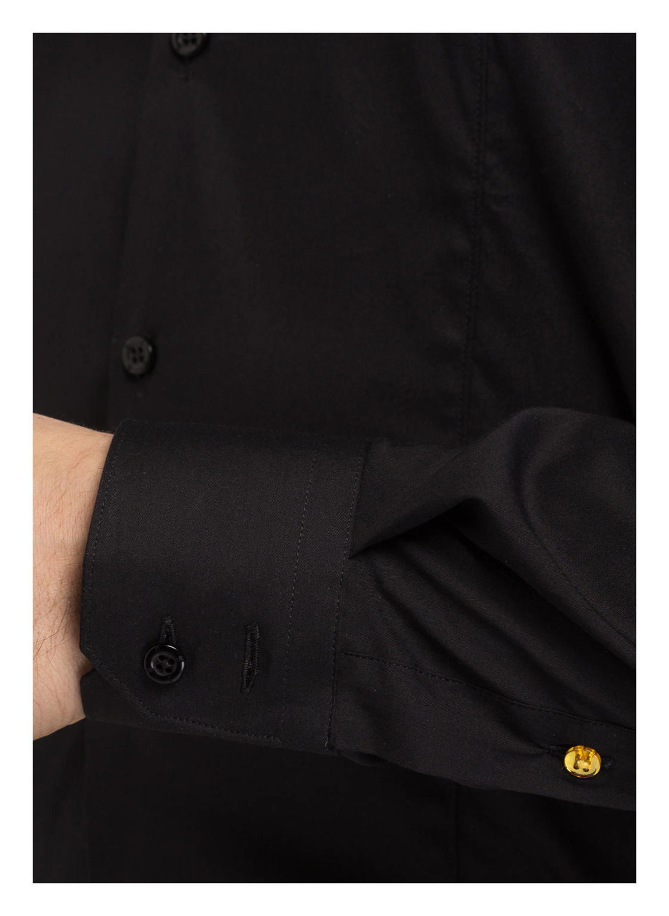 Q1 Manufaktur Hemd STEPHAN Slim Fit: SCHWARZ