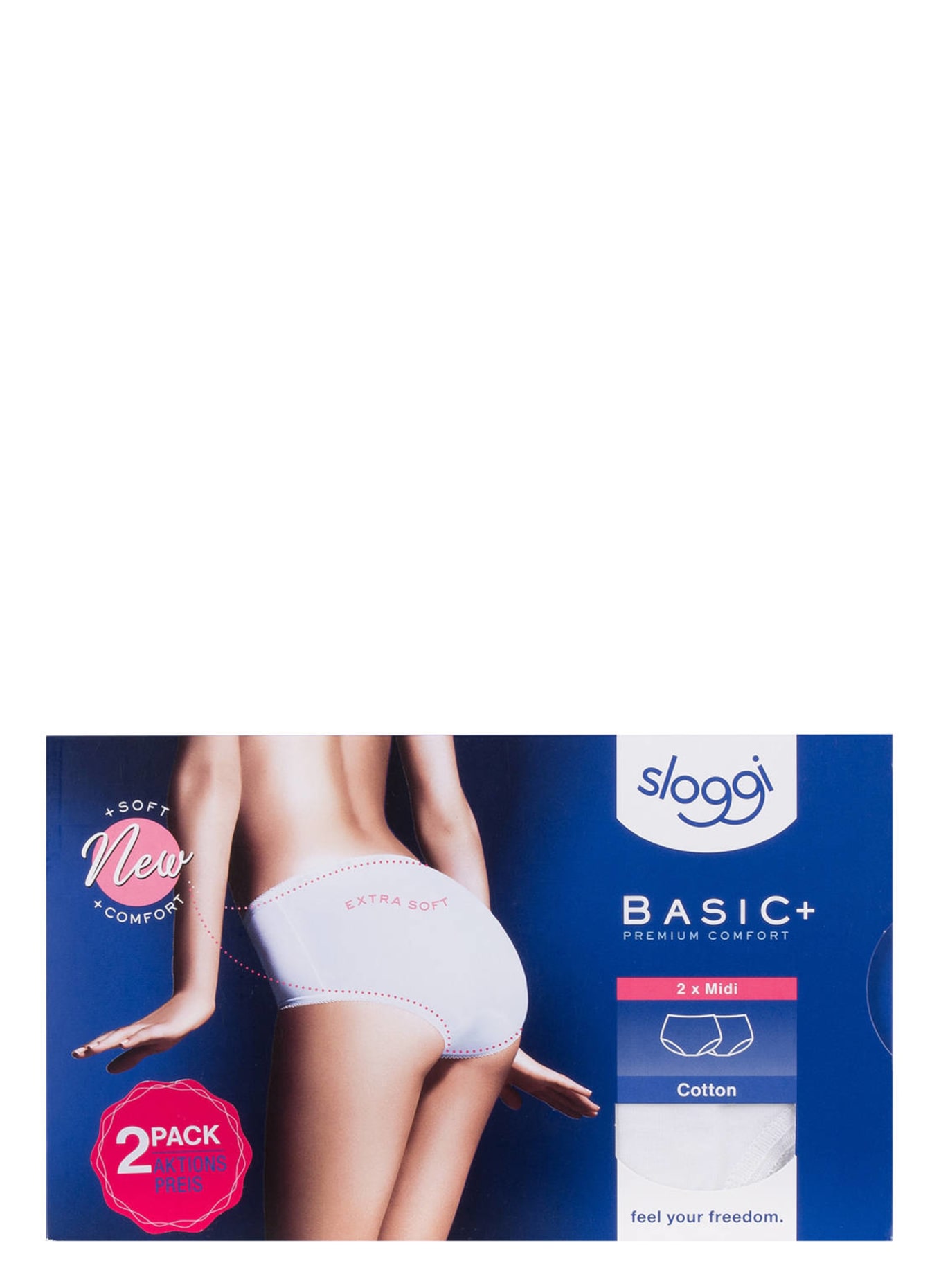 sloggi 2er-Pack Slips BASIC: WEISS