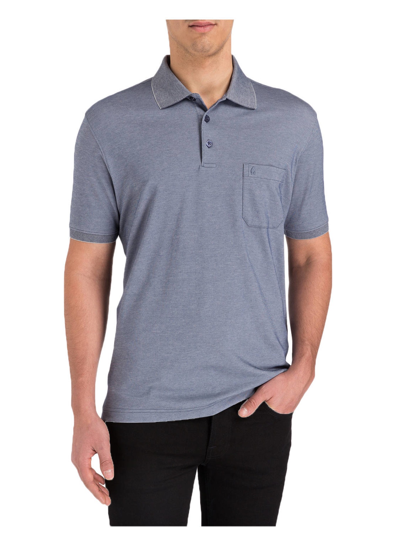 RAGMAN Piqué-Poloshirt , Farbe: GRAUBLAU (Bild 2)