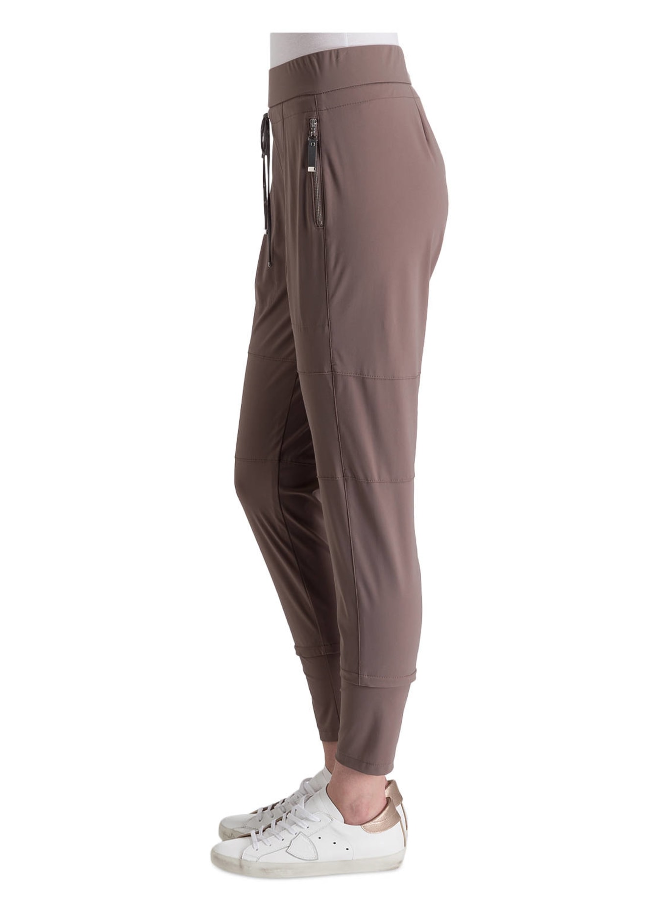 RAFFAELLO ROSSI Kalhoty CANDY v joggingovém stylu: ČERNOŠEDÁ