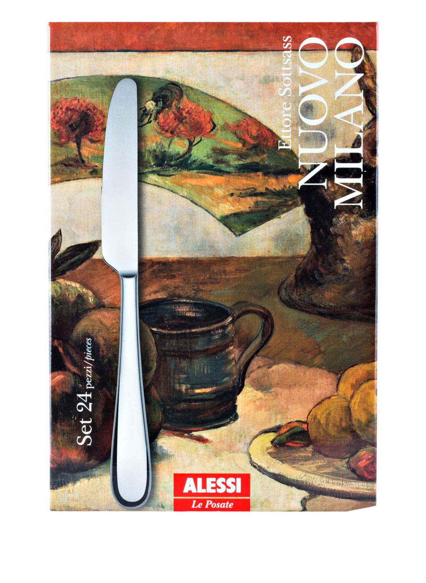 ALESSI 24-tlg. Besteckset NUOVO MILANO: SILBER
