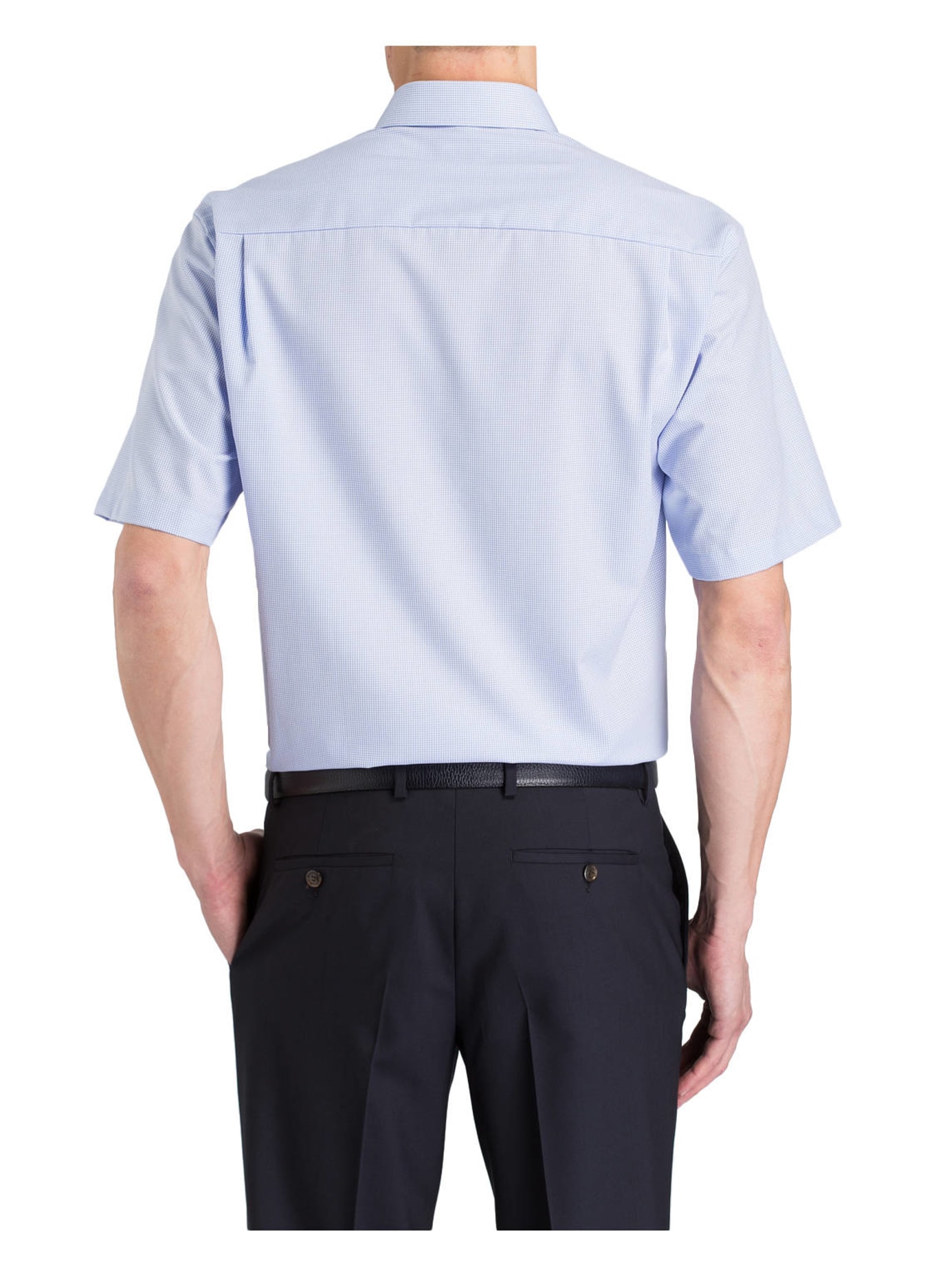 OLYMP Koszula z krótkim rękawem Luxor comfort fit, Kolor: JASNONIEBIESKI / BIAŁY WZÓR W KRATKĘ (Obrazek 3)