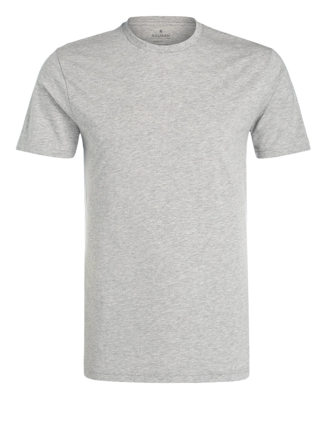 RAGMAN T-Shirt Regular Fit, Farbe: GRAU MELIERT (Bild 1)