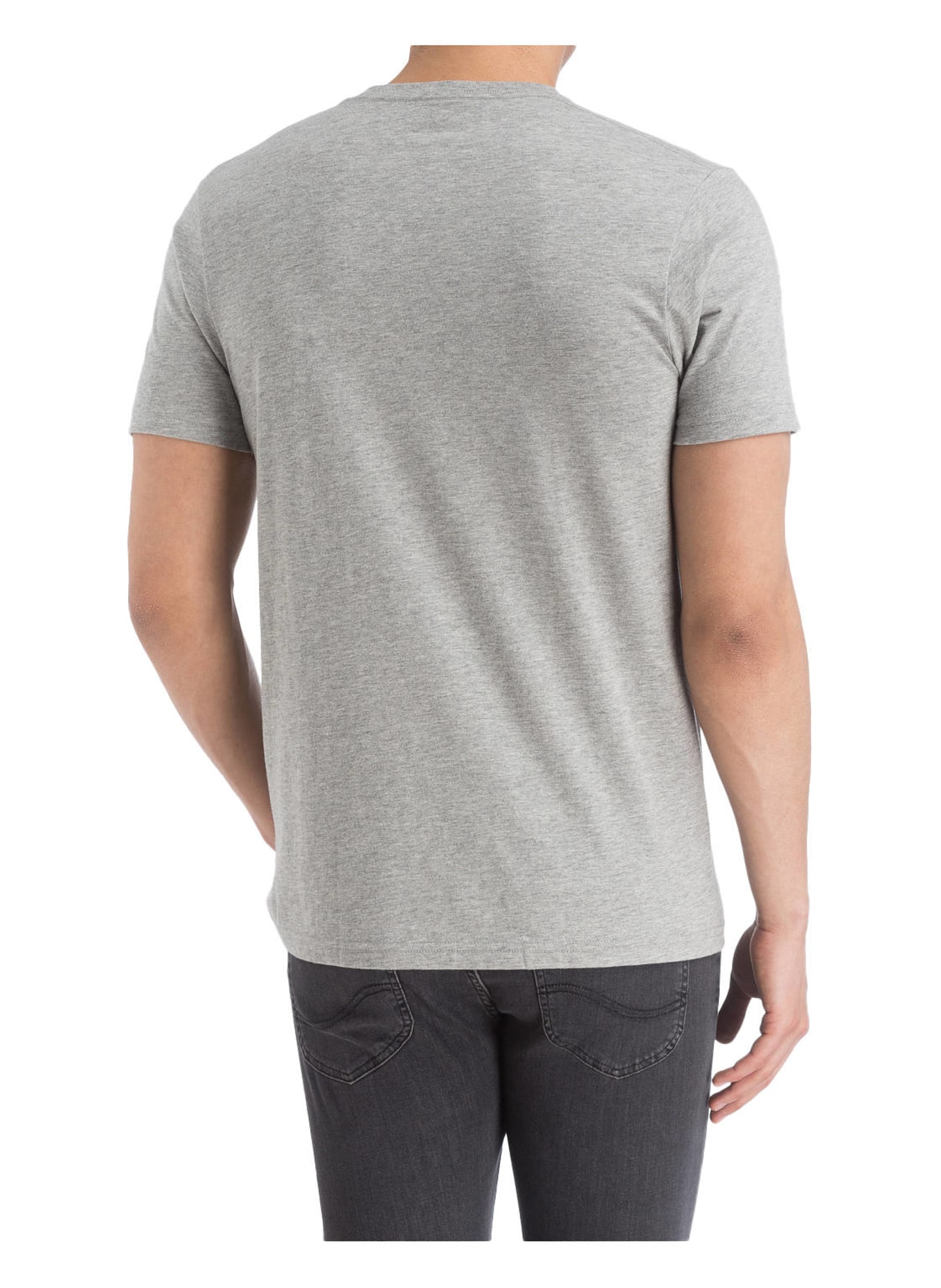 RAGMAN T-shirt regular fit, Kolor: SZARY MELANŻOWY (Obrazek 3)