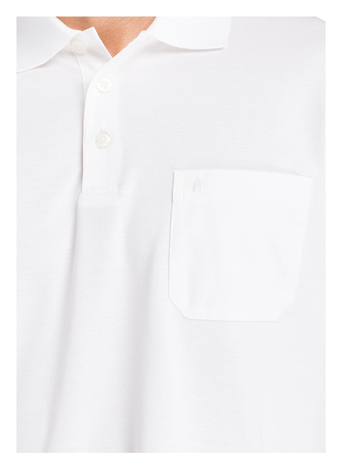 RAGMAN Piqué polo shirt , Color: WHITE (Image 4)