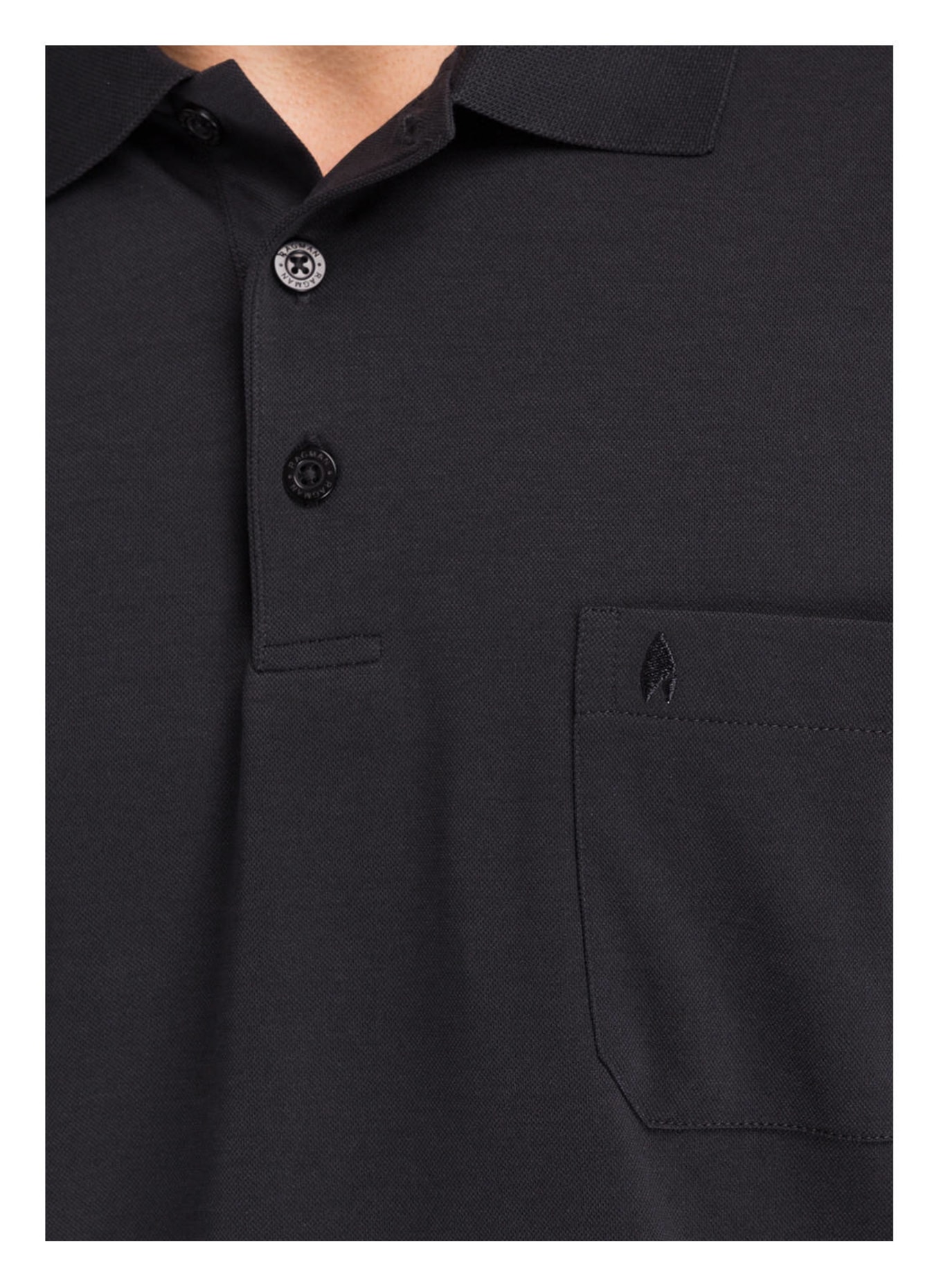 RAGMAN Piqué-Poloshirt , Farbe: SCHWARZ (Bild 4)