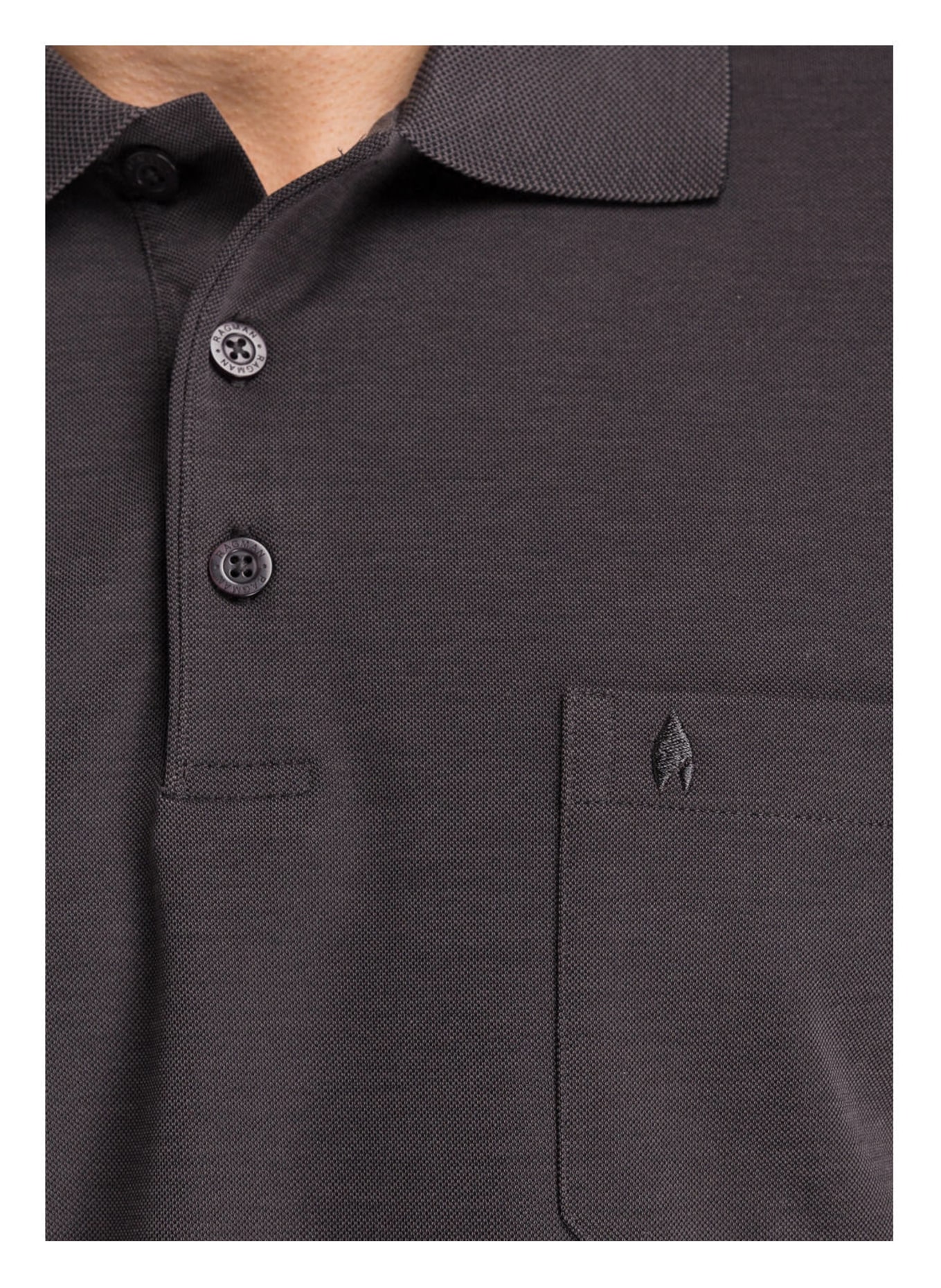 RAGMAN Piqué-Poloshirt , Farbe: ANTHRAZIT (Bild 4)